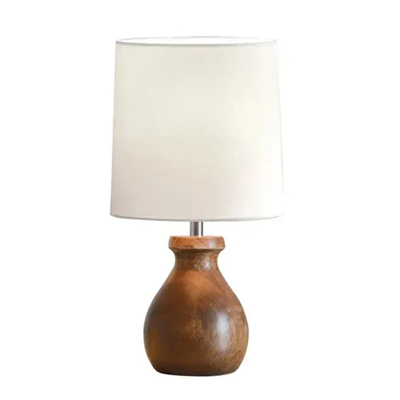 Eleera Wooden Table Lamp - White,Brown media 4