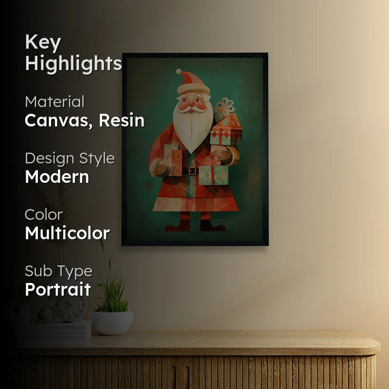 Santa Surprise Canvas Wall Art media 2