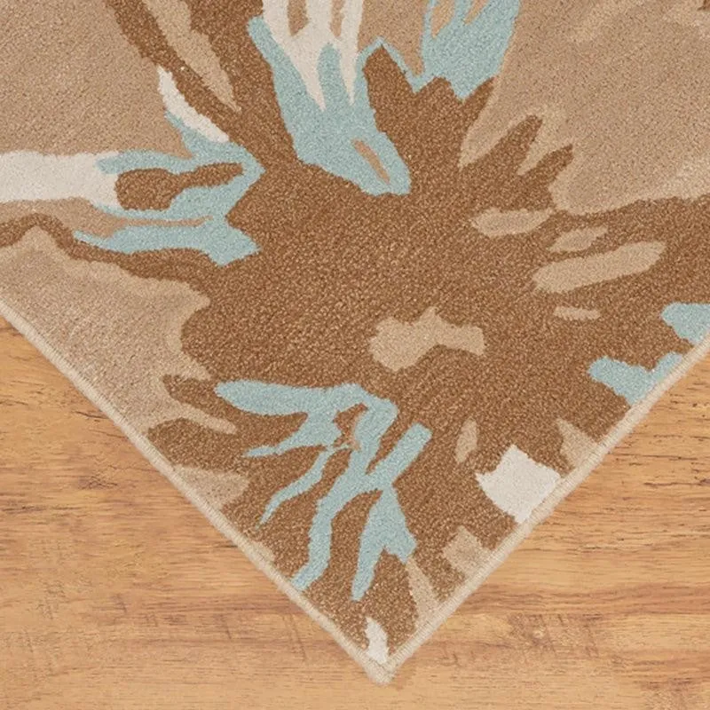 Taranis Hand Tufted Floral Wool & Nylon Carpet - Brown media 7