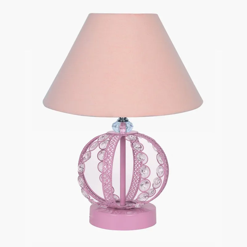 ArtGlow Decorative Wooden Table Lamp - Pink media 3