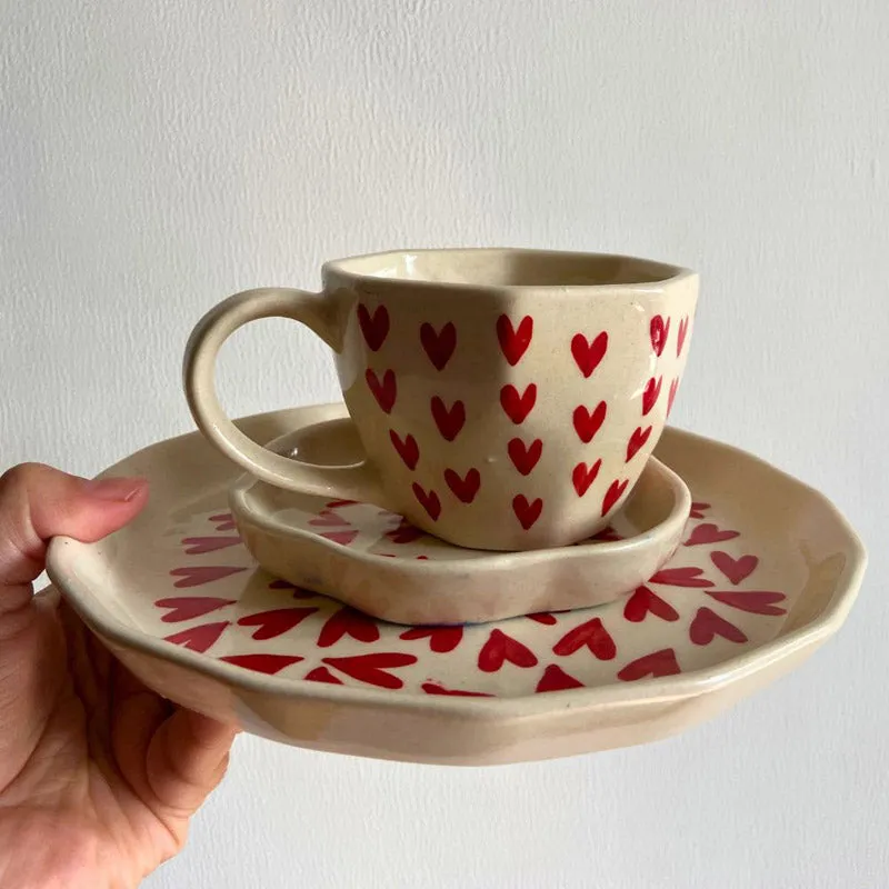 Amour Heart Dinner Set - 3 Piece Set media 3