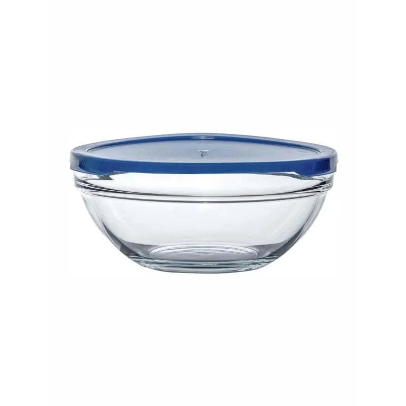 Pasabahce Gestal Storage Bowl With Blue Lid - 1700 ML media 3