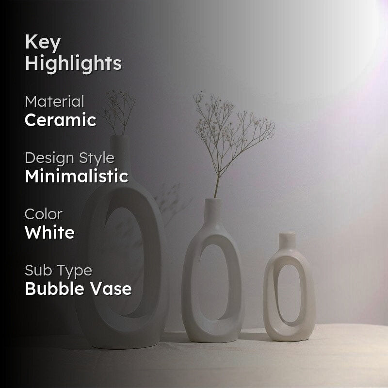 Gunnen Vases (White) - Set of Three image 2