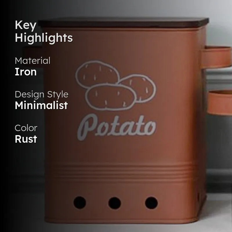 Ferrous Fun Rectangle Potato Iron Container -15 L media 2