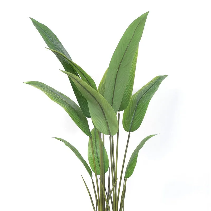 Bold Bird of Paradise Artificial Plant With Black Plastic Pot media 5