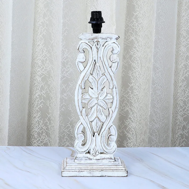 Toile Sigil Printed Mango Wood Table Lamp - Multicolor media 4