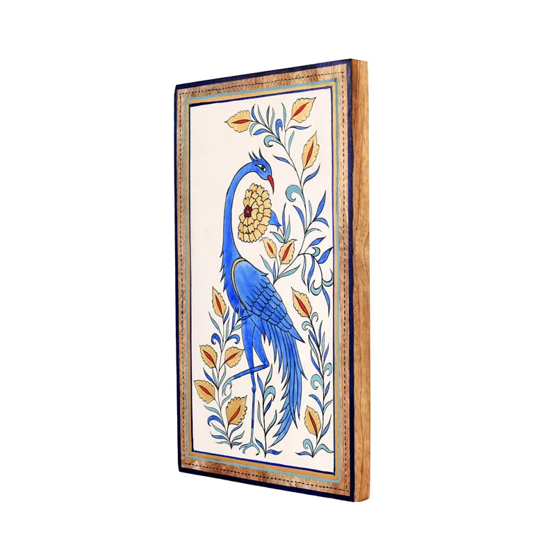 Blue Mayura Wall Art With Frame media 5