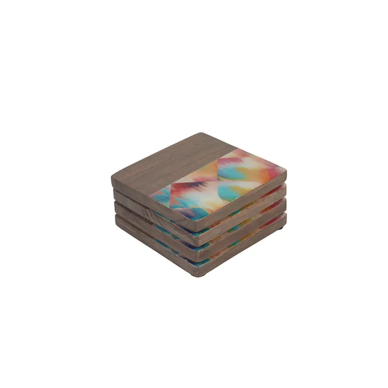 Selira Acacia Wood Coasters - Set Of Four media 3