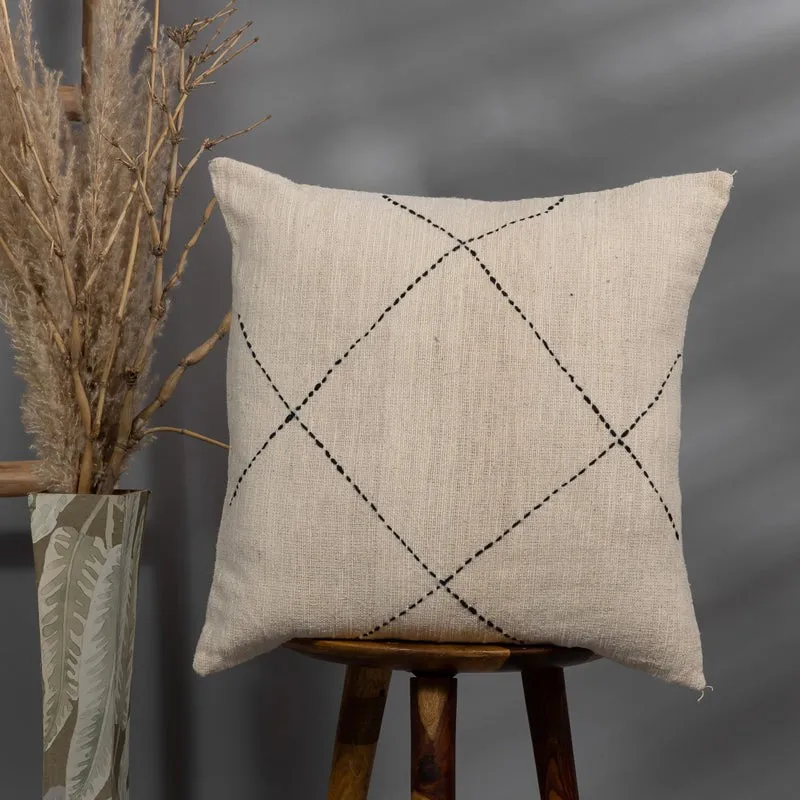 Thread Glyph IV Embroidered Cushion Cover media 2