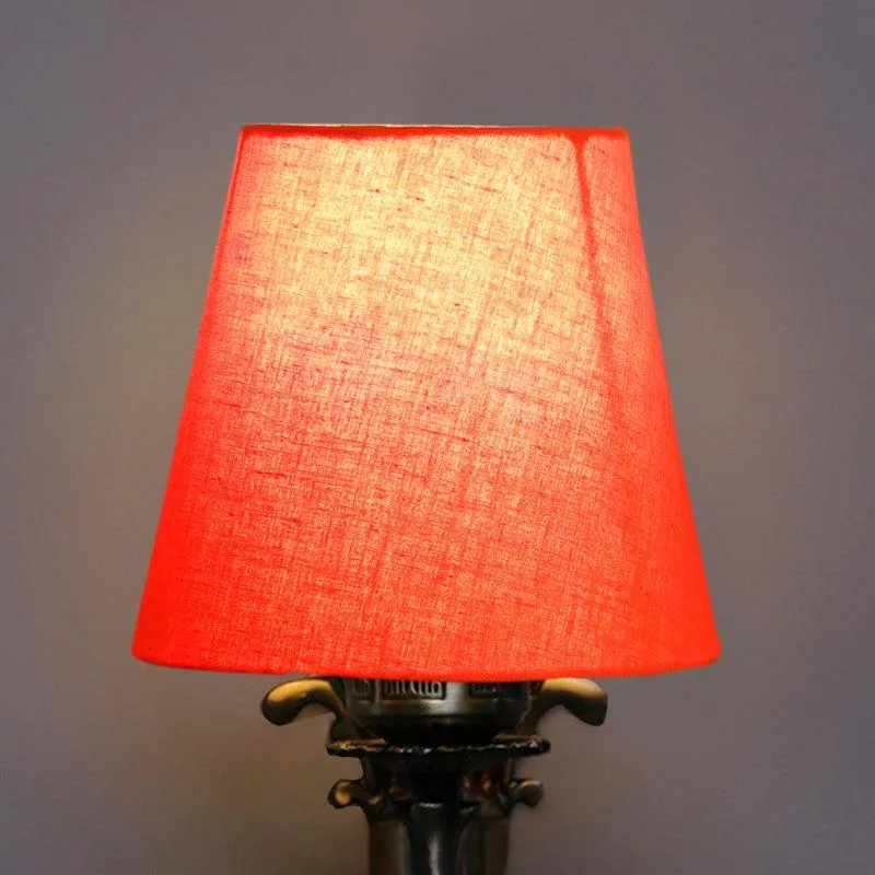 Vista Edrel Conical Fabric & Metal Wall Lamp - Orange media 4