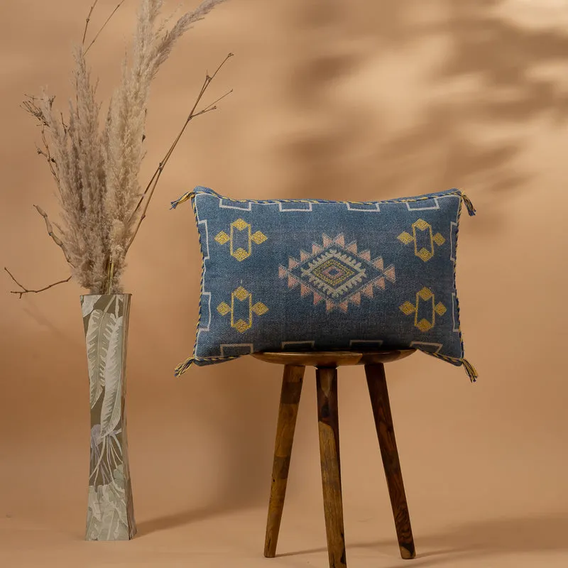 Tribal Glyph III Embroidered Cushion Cover media 1