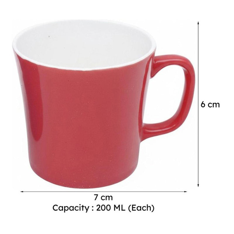 Yeila Bone China Tea Cup (200 mL Each) -  Set of Six image 5