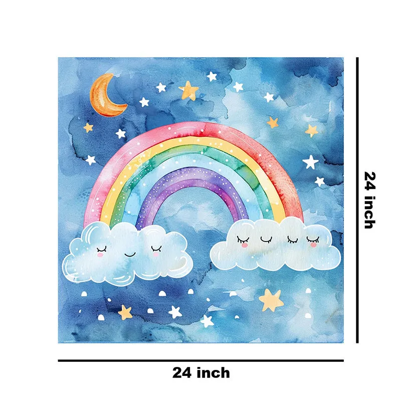 Rainbow Kid Room Wall Painting media 8