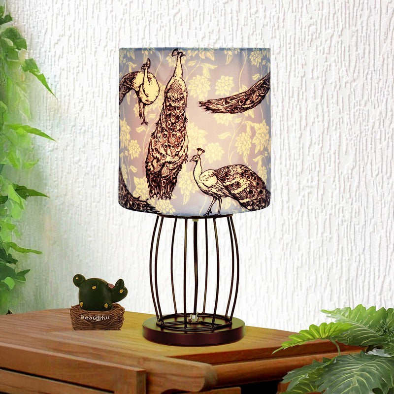 RoyaleAura Elegant Desk Metal Table Lamp - Multicolor