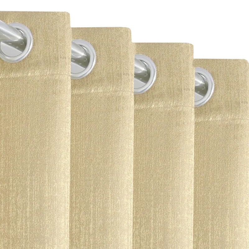 Saral Home Auriel Room Darkening Curtain (Beige) - Set Of Two media 4