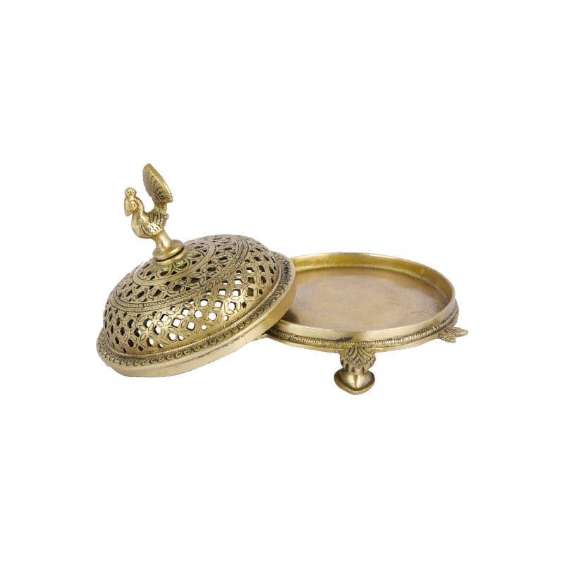 Brass Peacock Loban Dhoop Holder media 4