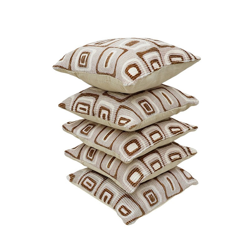 Squarecraft Cushion Cover (Beige) - Set Of Five media 5