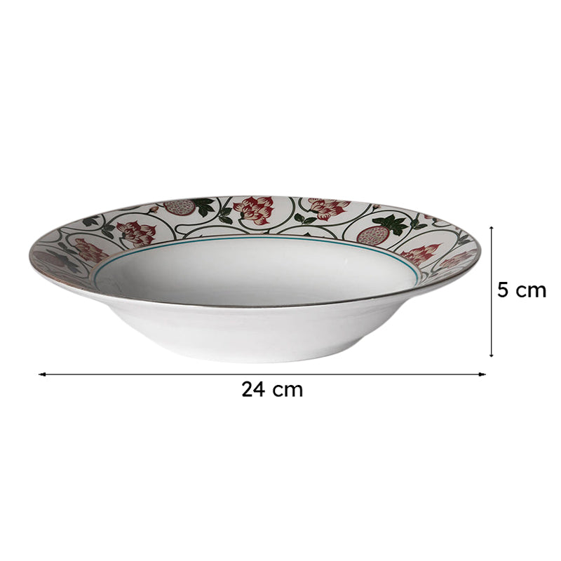 India Circus Fleurella Bone China Pasta Plate - Set Of Two media 7