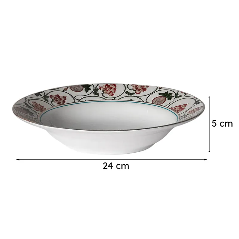 India Circus Fleurella Bone China Pasta Plate - Set Of Two media 7