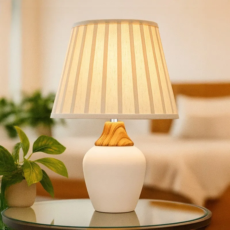 IllumiFlex Tech Ceramic Table Lamp - White media 1