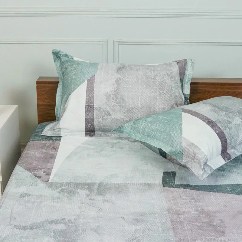 Parigul Abstract Cotton Bedsheet (Purple) - 200 TC media 4