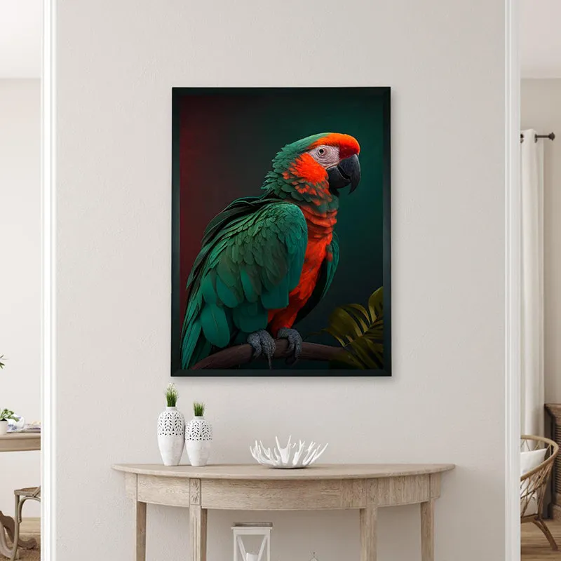 Parrot Of Night Wall Art With Resin Frame media 4