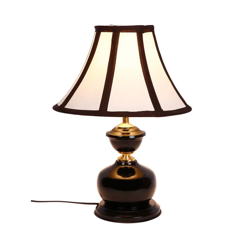 Astravax Cotton Table Lamp With Iron Base - White media 6