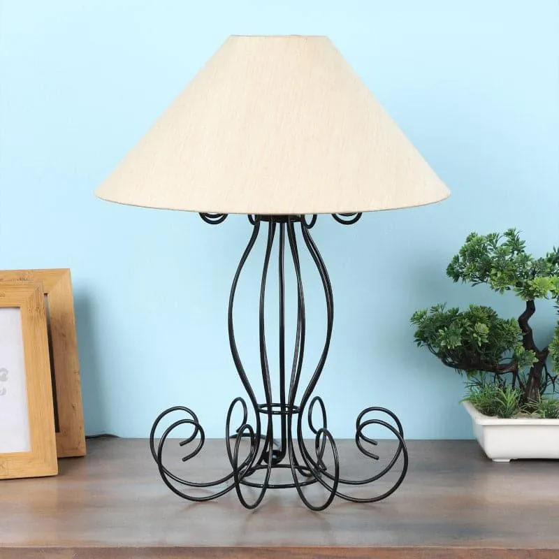 Marama Kaito Fabric Table Lamp - White,Black media 3