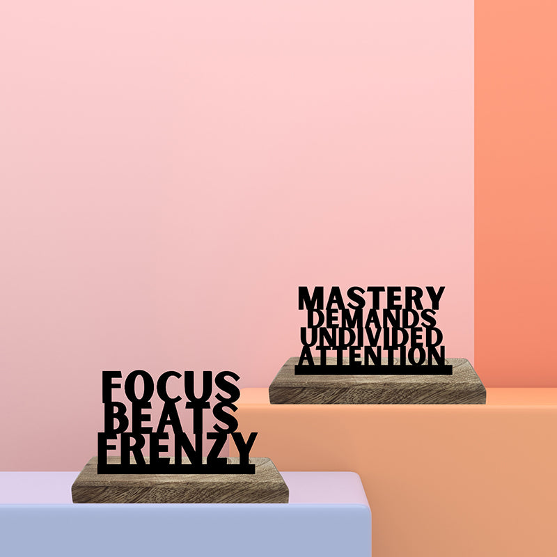 Focus & Mastery Showpiece - Set Of Two