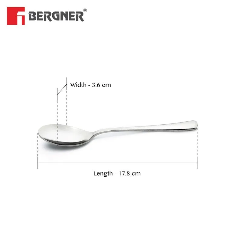 Lucia Stainless Steel Dinner Spoon - Set of Six media 9