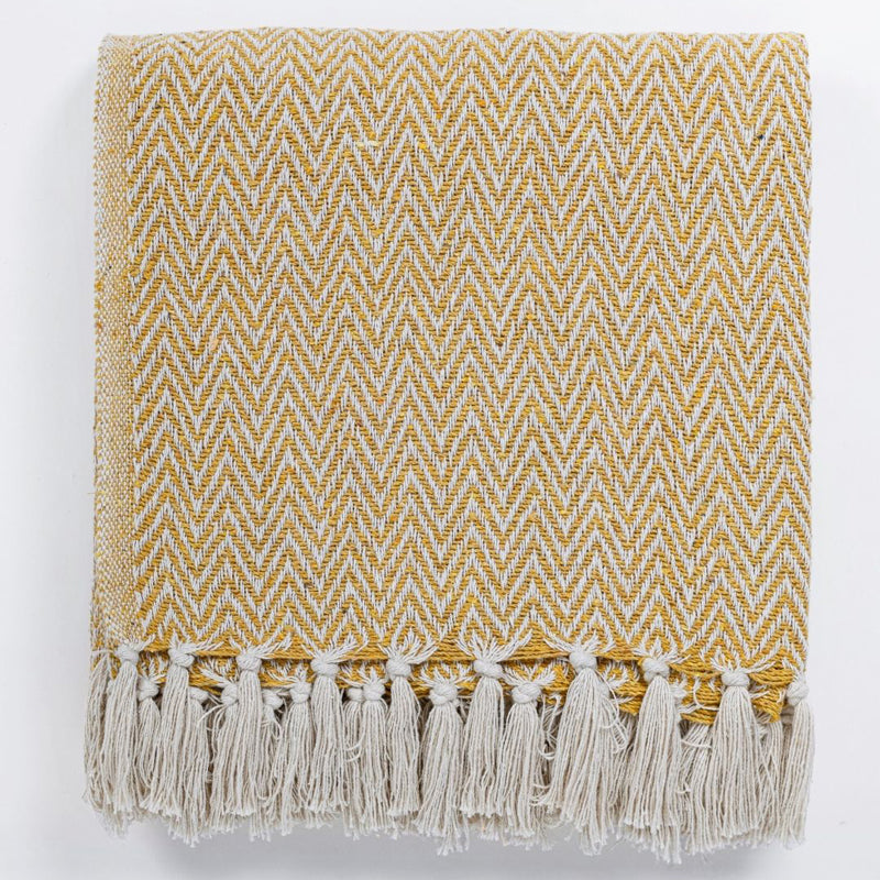 Mocha Wave Throw - Yellow media 8