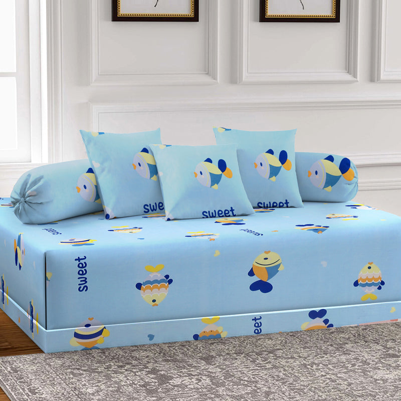 Fish Pals I Diwan Set - Six Piece Set