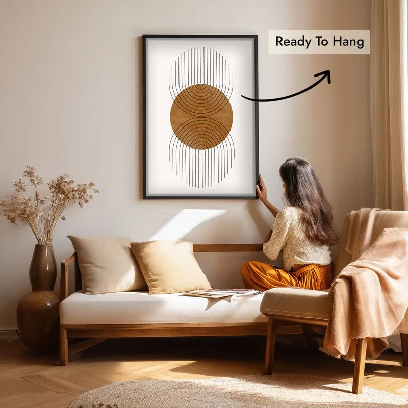 Terra Balance Canvas Wall Painting With Black Frame media 7