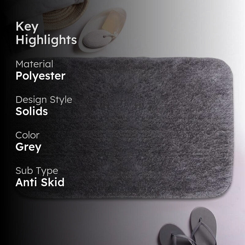 Foot Mate Anti Slip Bathmat - Grey media 2