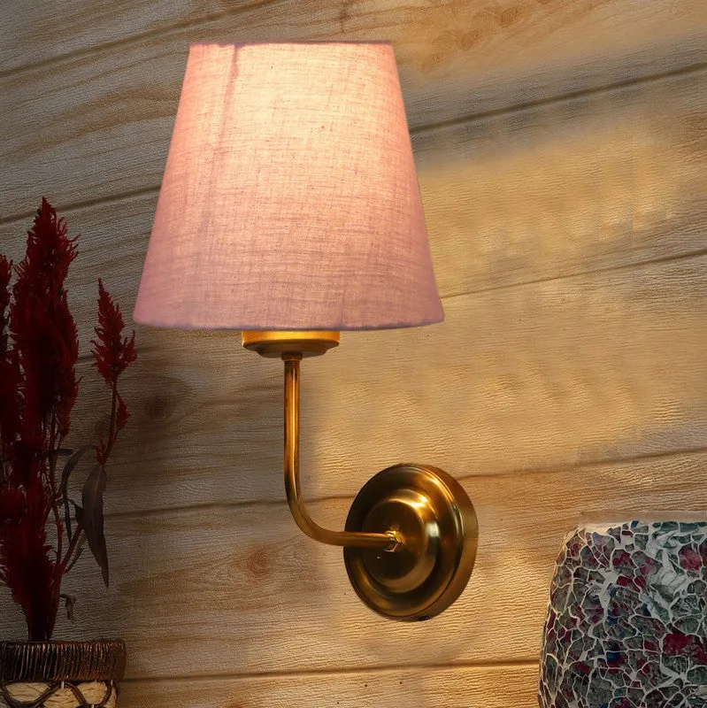 Lumoire Cone Metal Wall Lamp - Gold,Grey media 1