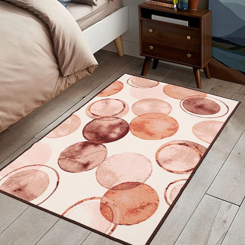 Peachy Circles Anti-Skid Carpet media 3