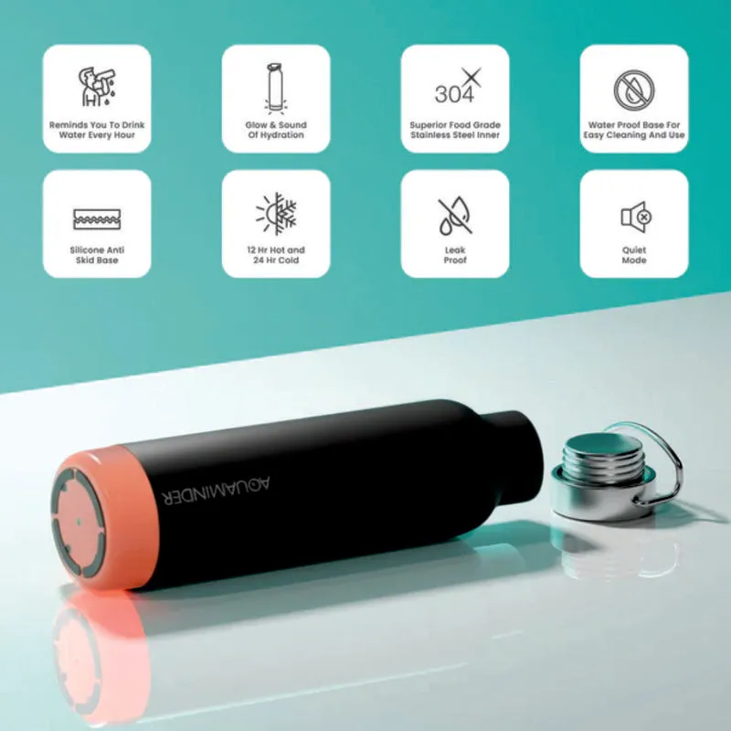 Hot & Cold Mate Smart Water Bottle - Black (600 mL) media 4