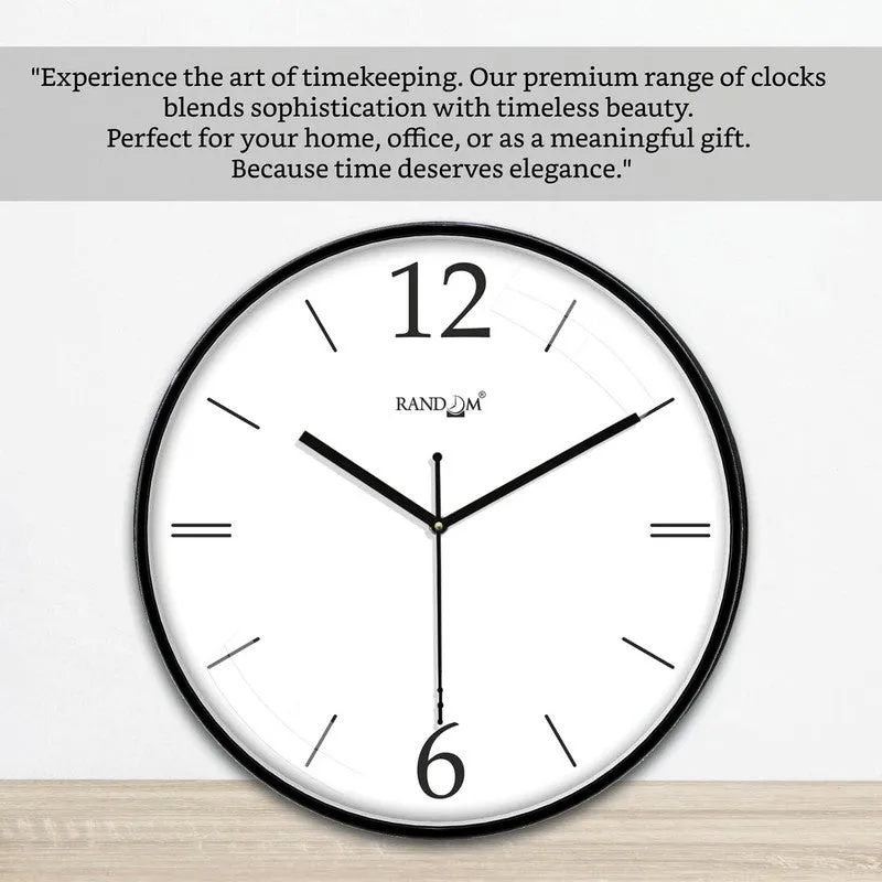 Simplix Premium Silent Sweep Wall Clock - Black media 6