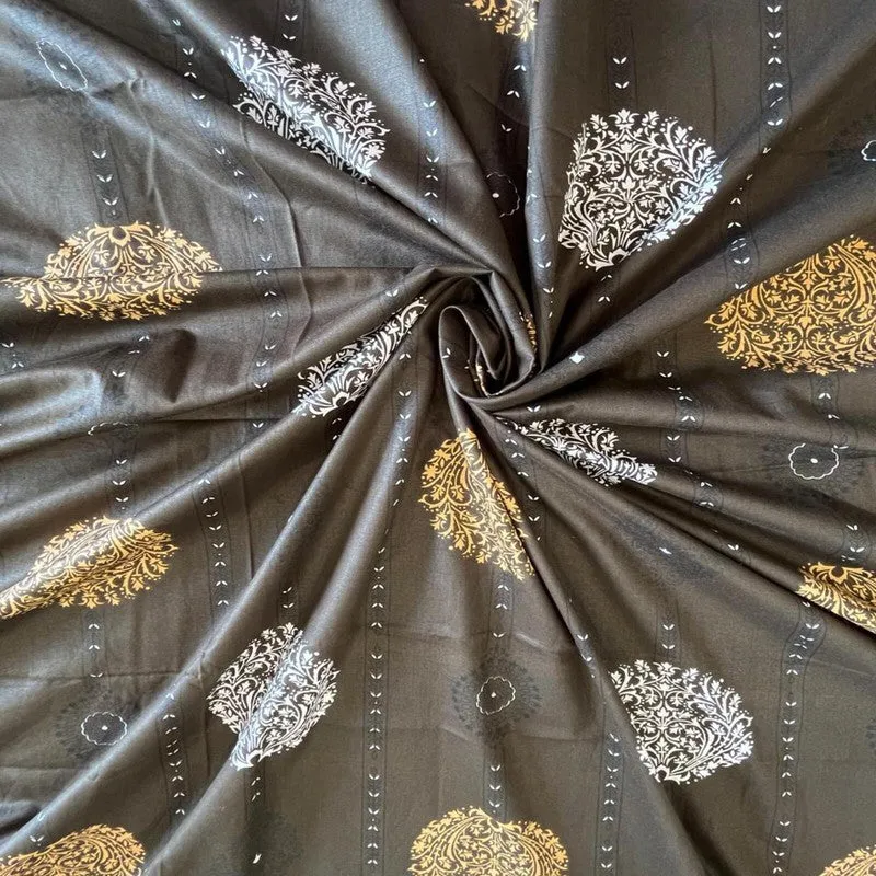 Desi Weave Cotton Bedsheets (Brown) - 400 TC media 5