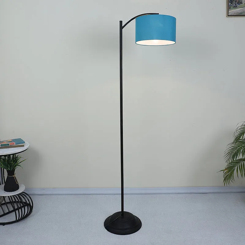 Lucciola Solid Arched Iron Floor Lamp - Blue media 2