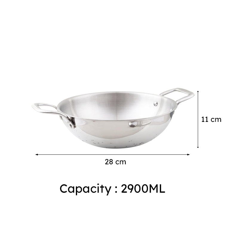Mizutaki Induction Safe Kadhai - 2900 mL / 10 Inches media 6
