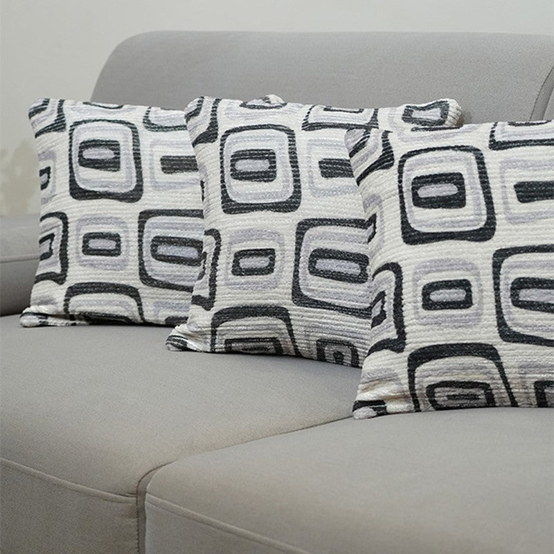 Squarecraft Cushion Cover (Grey) - Set Of Three media 4