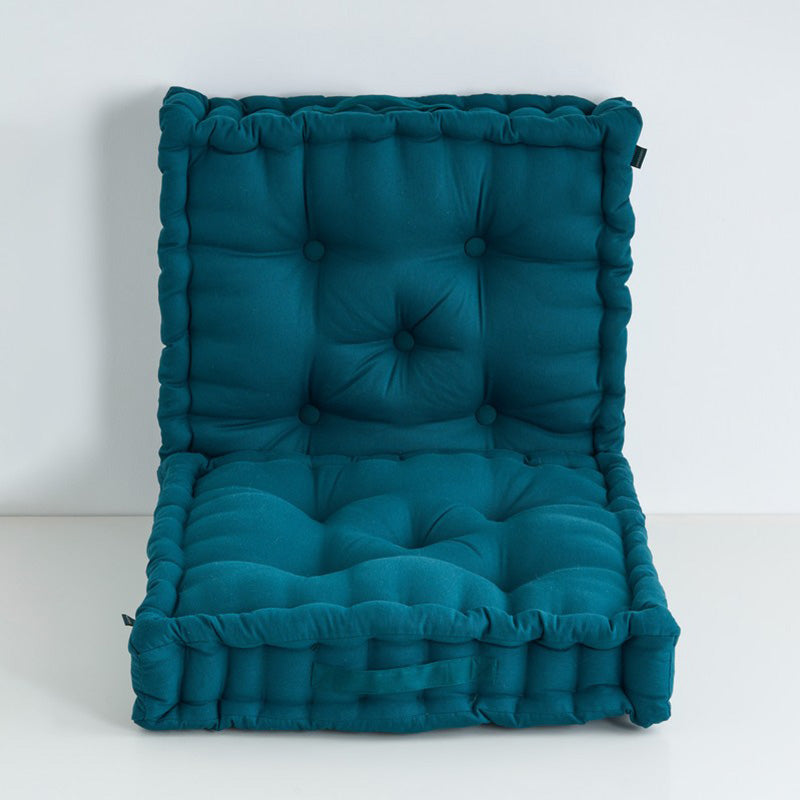 Marlon Cotton Floor Cushion (Botanical Green) - Set Of Two media 4