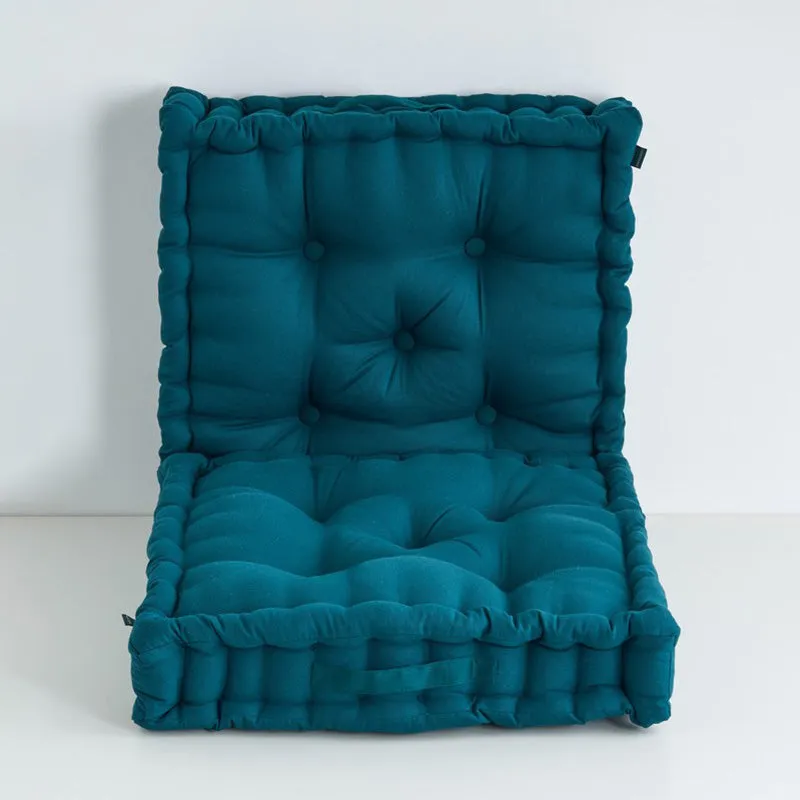 Marlon Cotton Floor Cushion (Botanical Green) - Set Of Two media 4