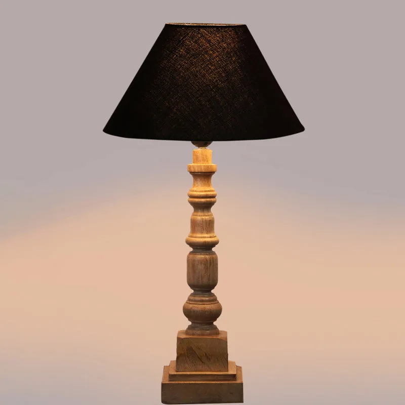 Cotin II Arbor Wooden Table Lamp - Black,Brown media 4