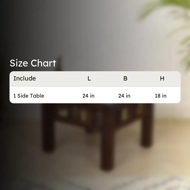 Zudra Teak Wood Side Table media 8