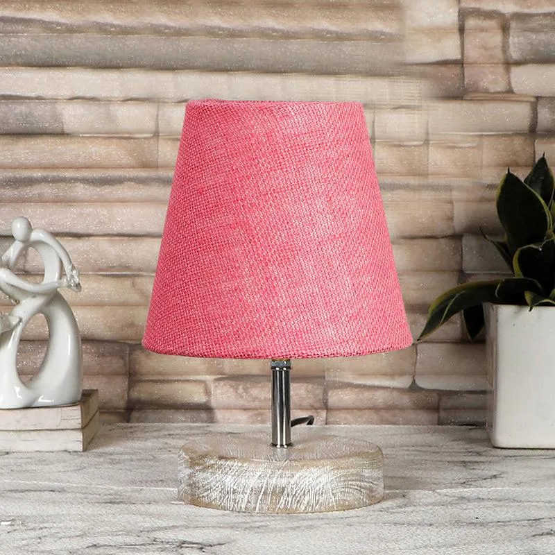 Neso Jute Table Lamp - Pink,Brown media 3
