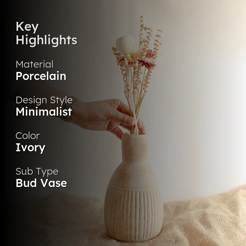 Sage & Sand Porcelain Vase media 2