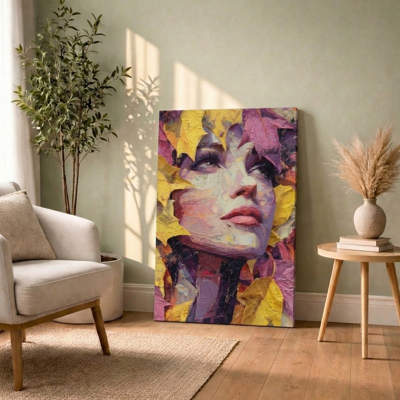 Ethereal Muse Portrait Canvas Wall Art