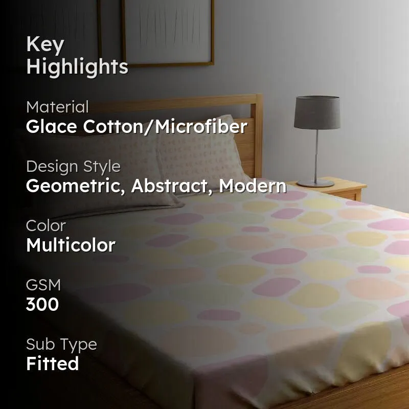 Snooze Bliss Fitted Microfiber Bedsheet - 300 GSM media 2